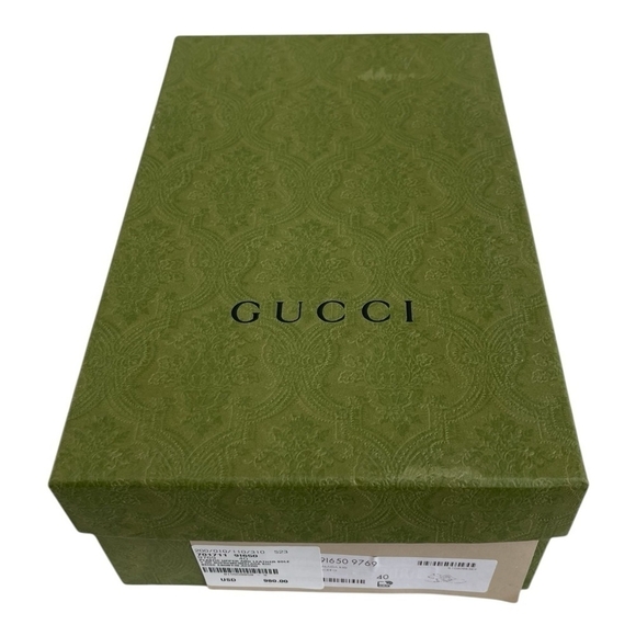 Authentic Empty GUCCI BOX Rectangular Green Damask Print Women Shoes Gift Box - Picture 2 of 8